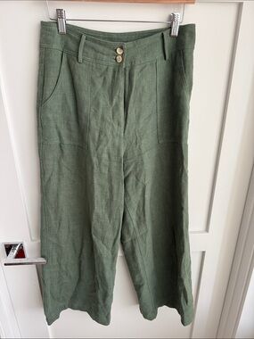 Frinch linen cropped pants